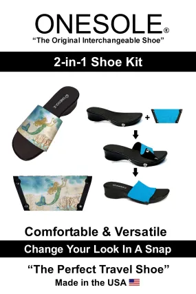 * Mermaid Realm Black Leisure Interchangeable Shoe Travel Kit