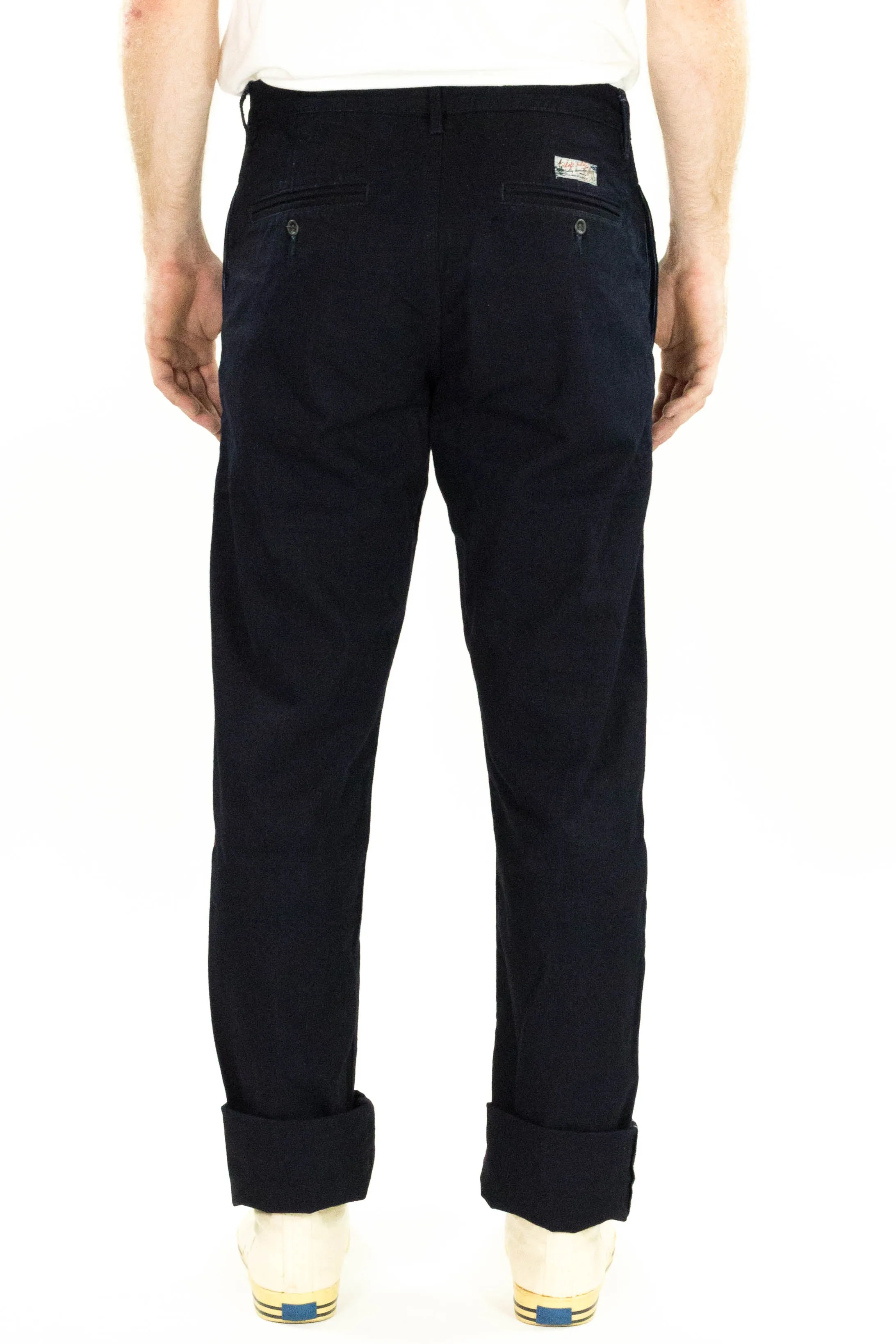 12 oz Nihon Menpu Japanese deep Indigo selvedge duck chinos