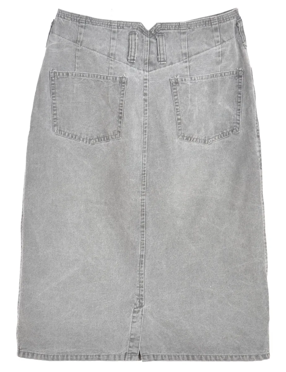 1990s Pencil Shape Denim Skirt - S