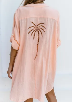 3 Palms Shirt Dress - Grapefruit PRESALE