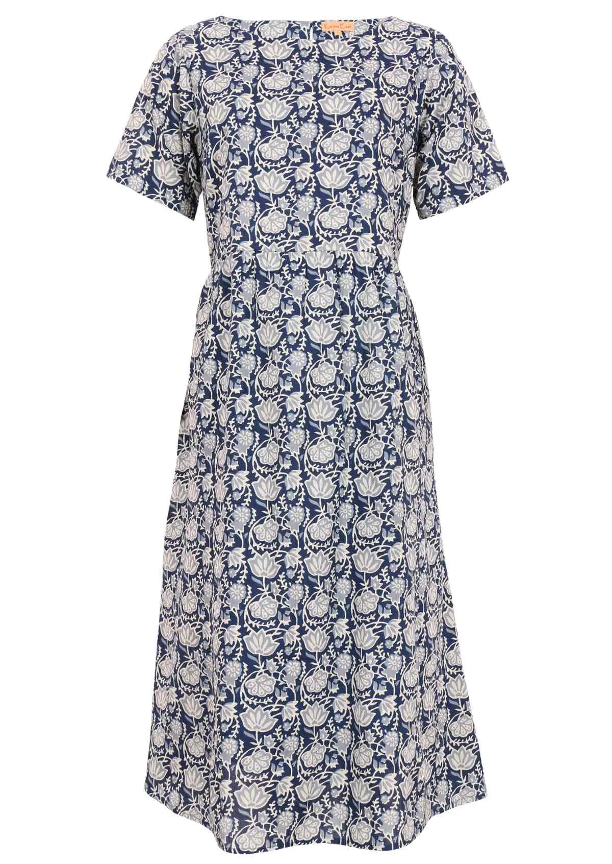 August Dress Indigo