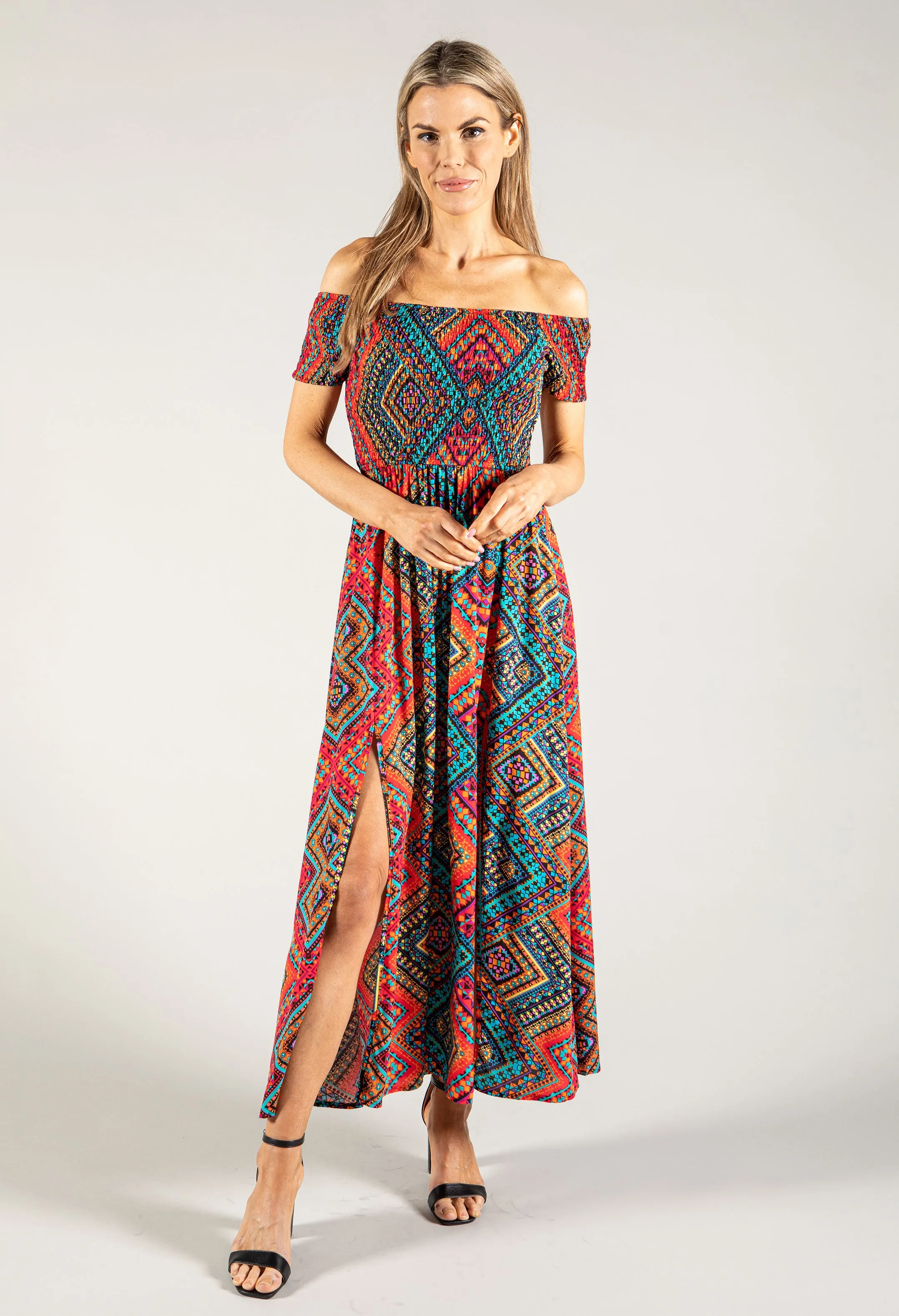 Aztec Print Dress