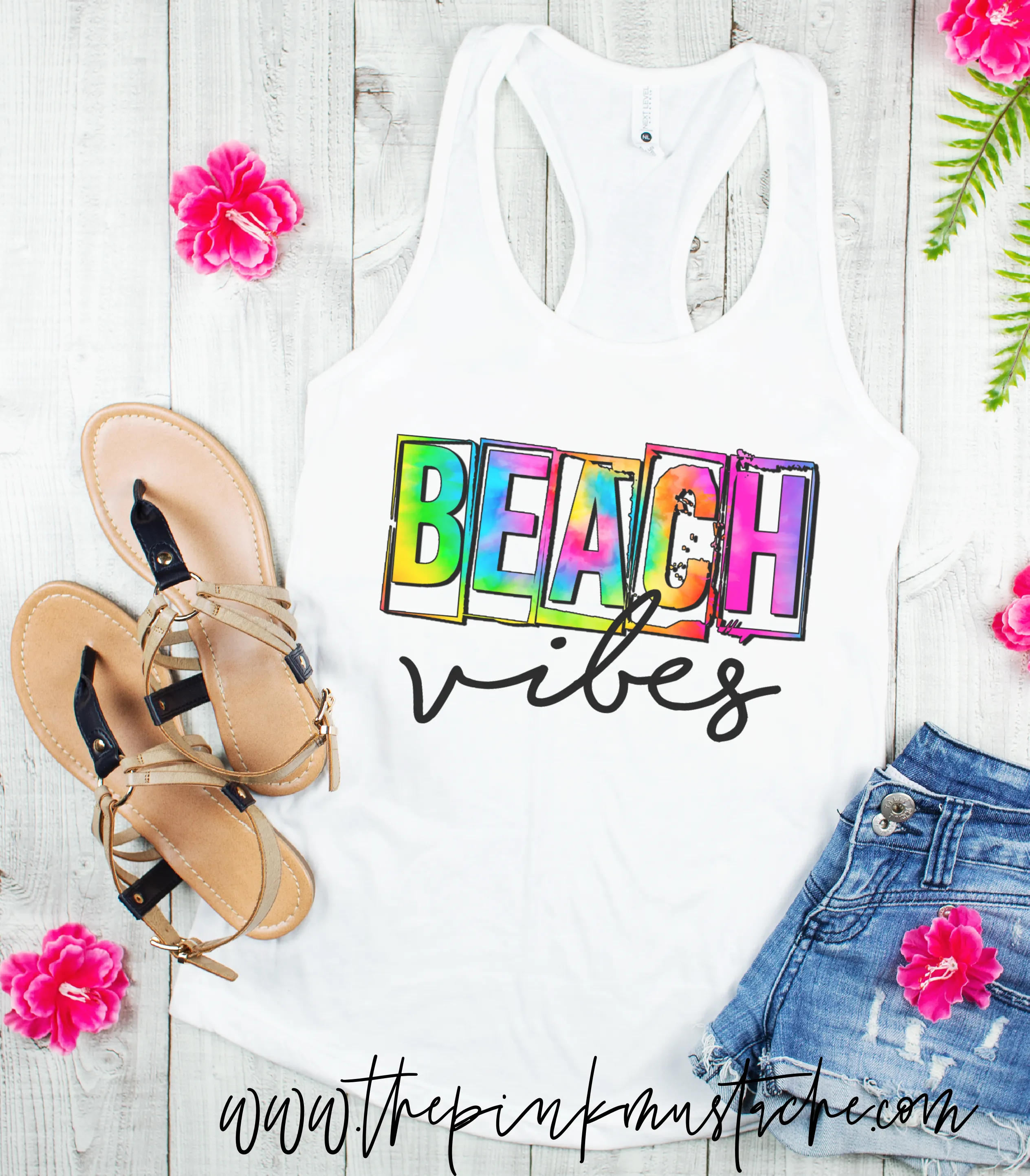 Beach vibes Racerback Tank