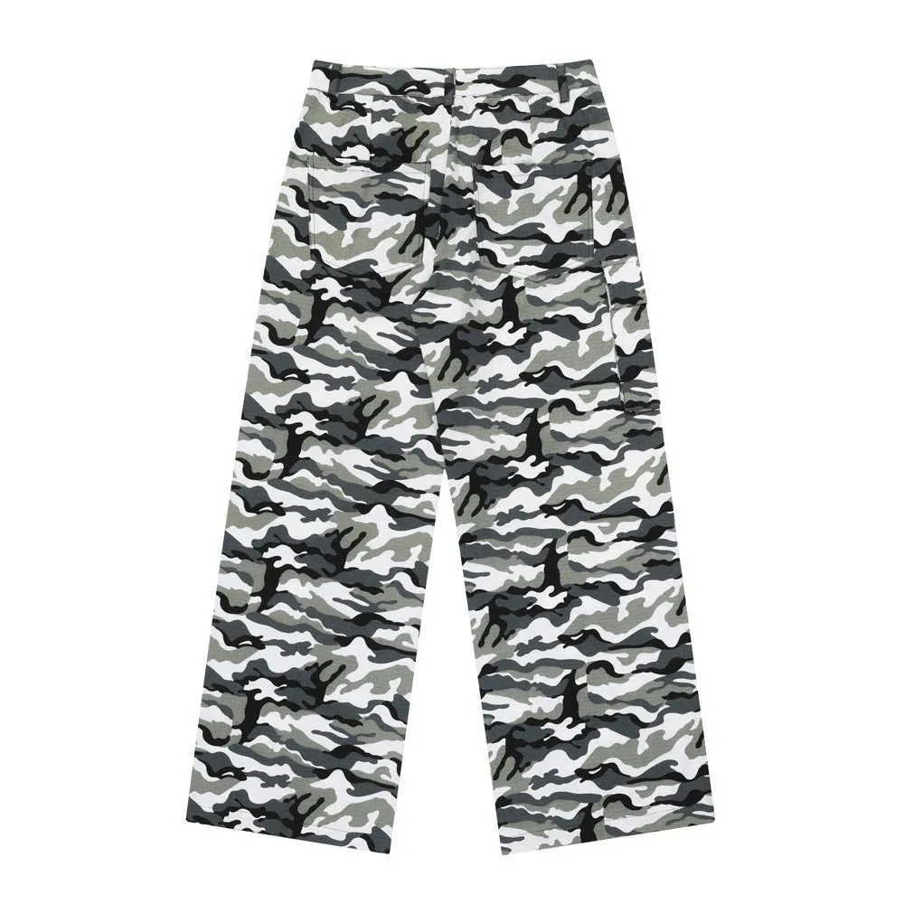 Camouflage Workwear Paratrooper Pants Male