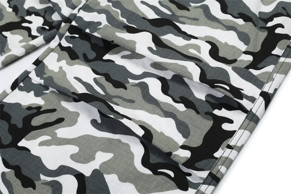 Camouflage Workwear Paratrooper Pants Male