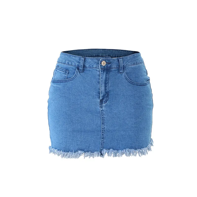 Curve Appeal Denim MIni Skirt - Culture Heaven Special