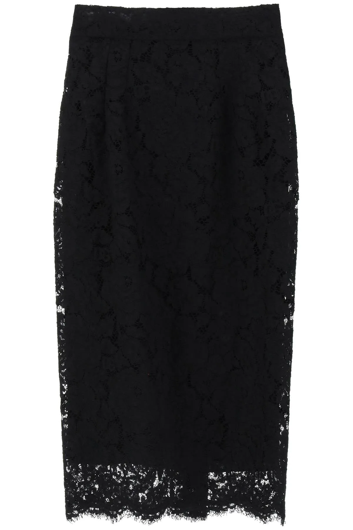 Dolce & gabbana midi lace pencil skirt