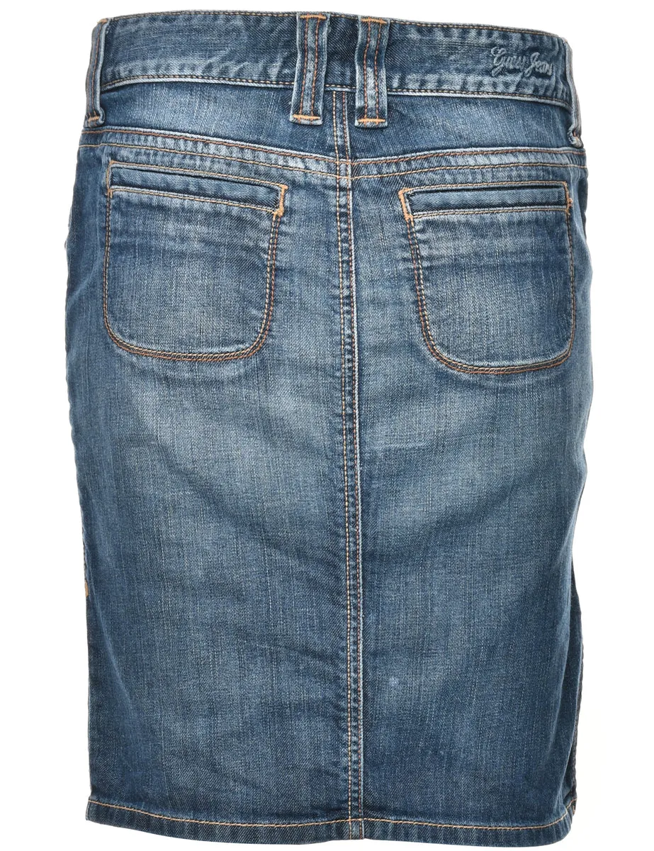 Guess Pencil Shape Denim Skirt - M