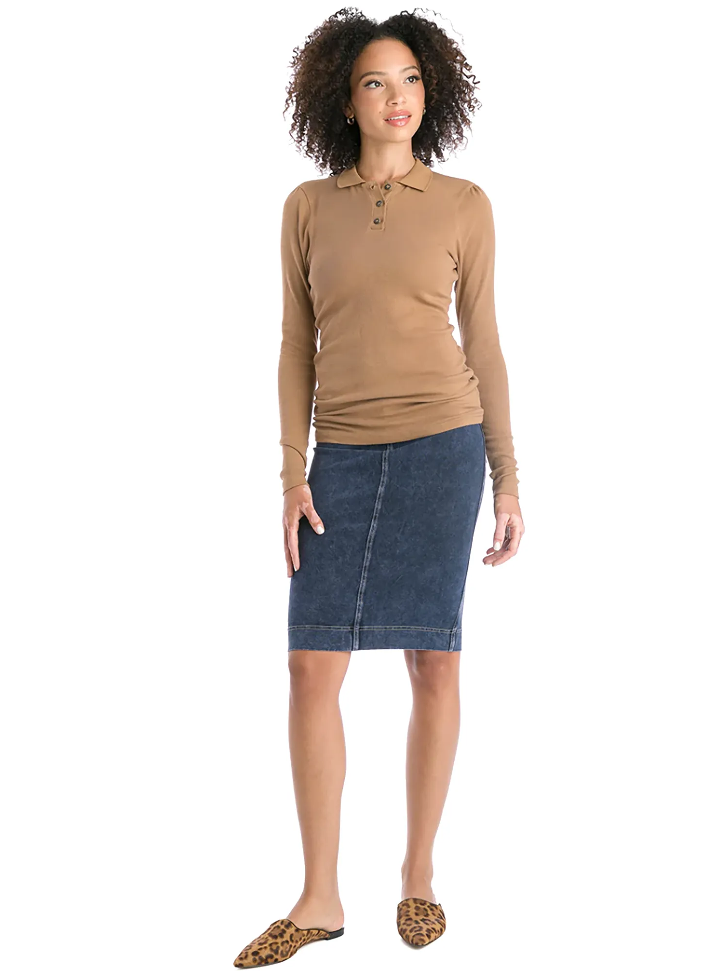 Hard Tail Denim Pencil Skirt WJ-124