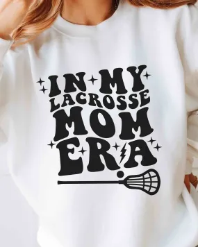 In My Lacrosse Mom Era Tank/Hoodie/Crewneck Adult Black or White