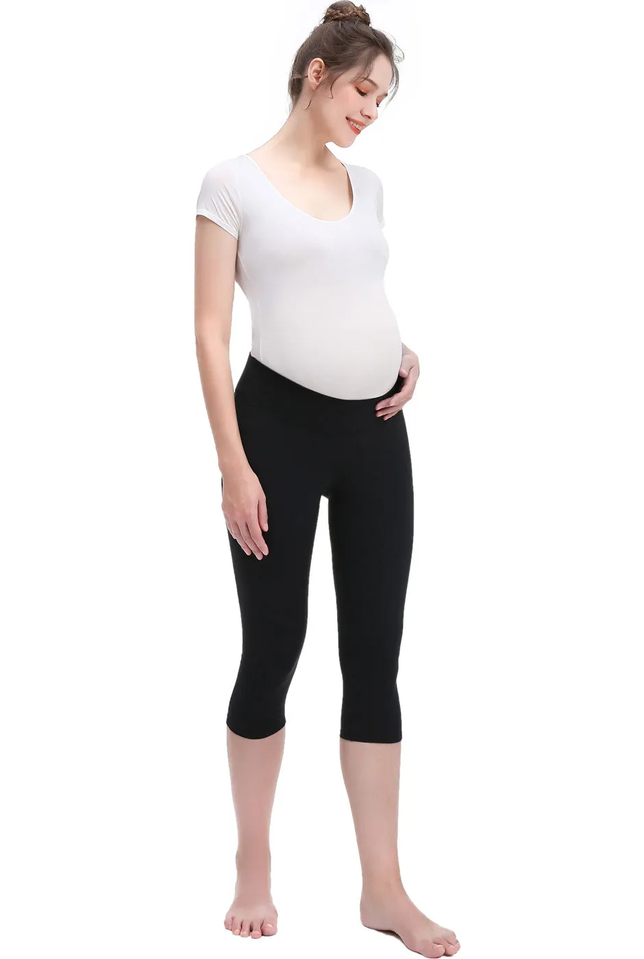 Kimi   Kai Maternity "Eva" Under Belly Leggings (18.5" Inseam)