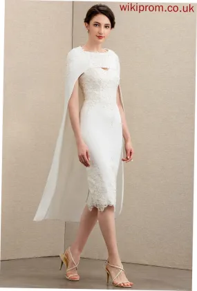 Lace Stretch Sweetheart Valerie Mother Mother of the Bride Dresses Knee-Length Beading Dress Crepe With of the Sheath/Column Bride