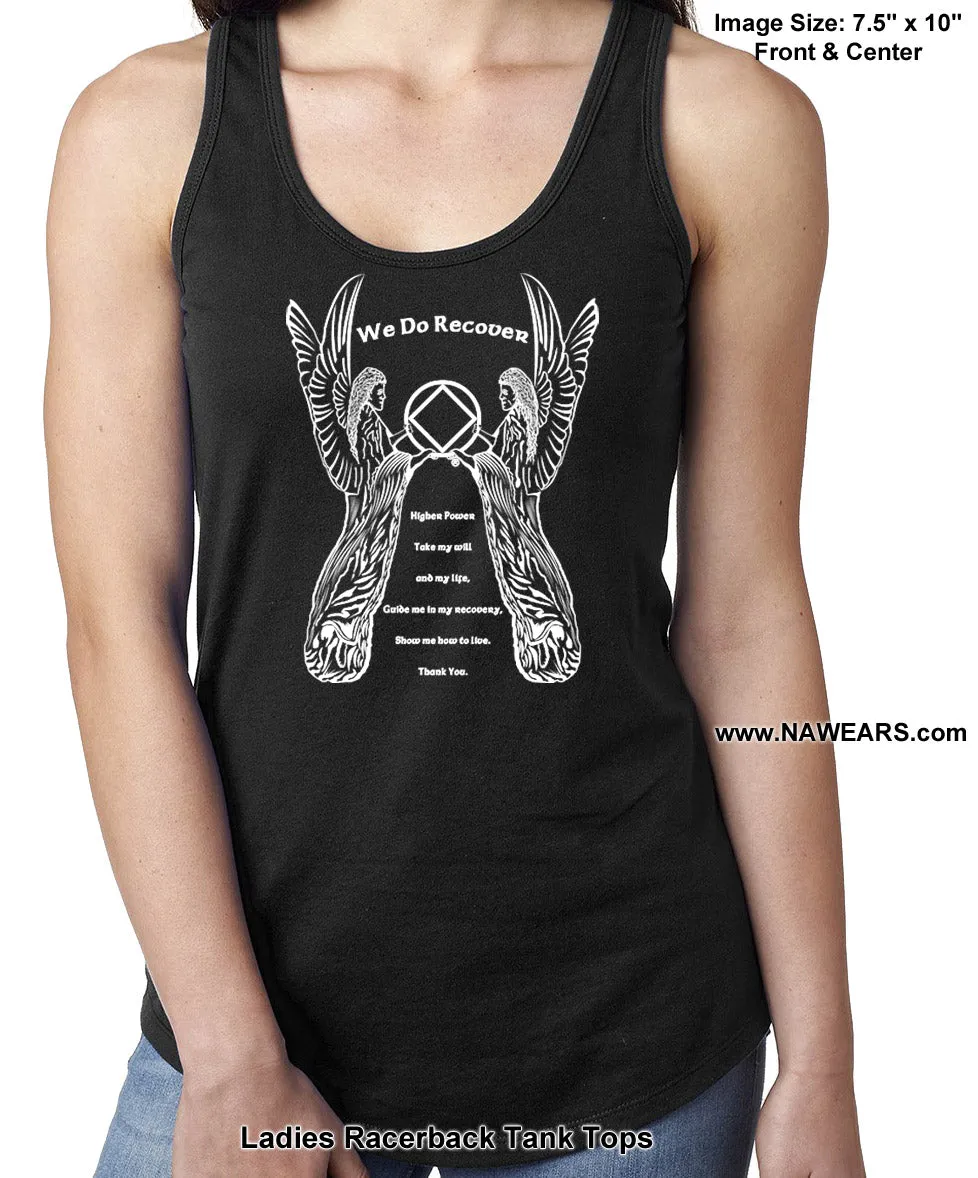 ltt- 3rd Step Angel Ladies Tank Tops