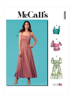 McCall's Pattern M8282 Misses Tops & Dresses