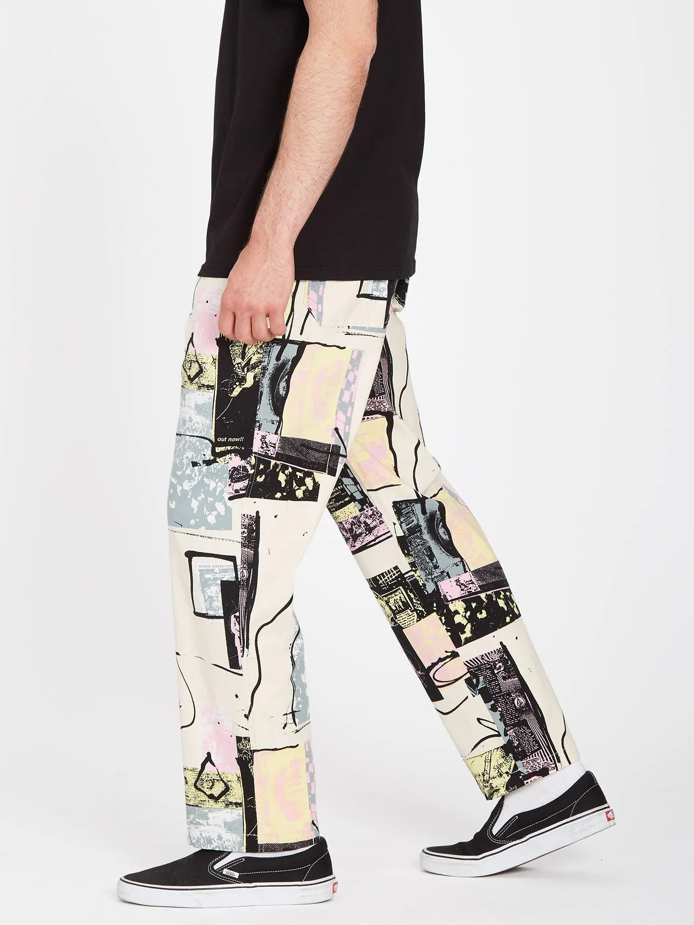 Psychstone Elasticated Waist Trousers - WHITECAP GREY