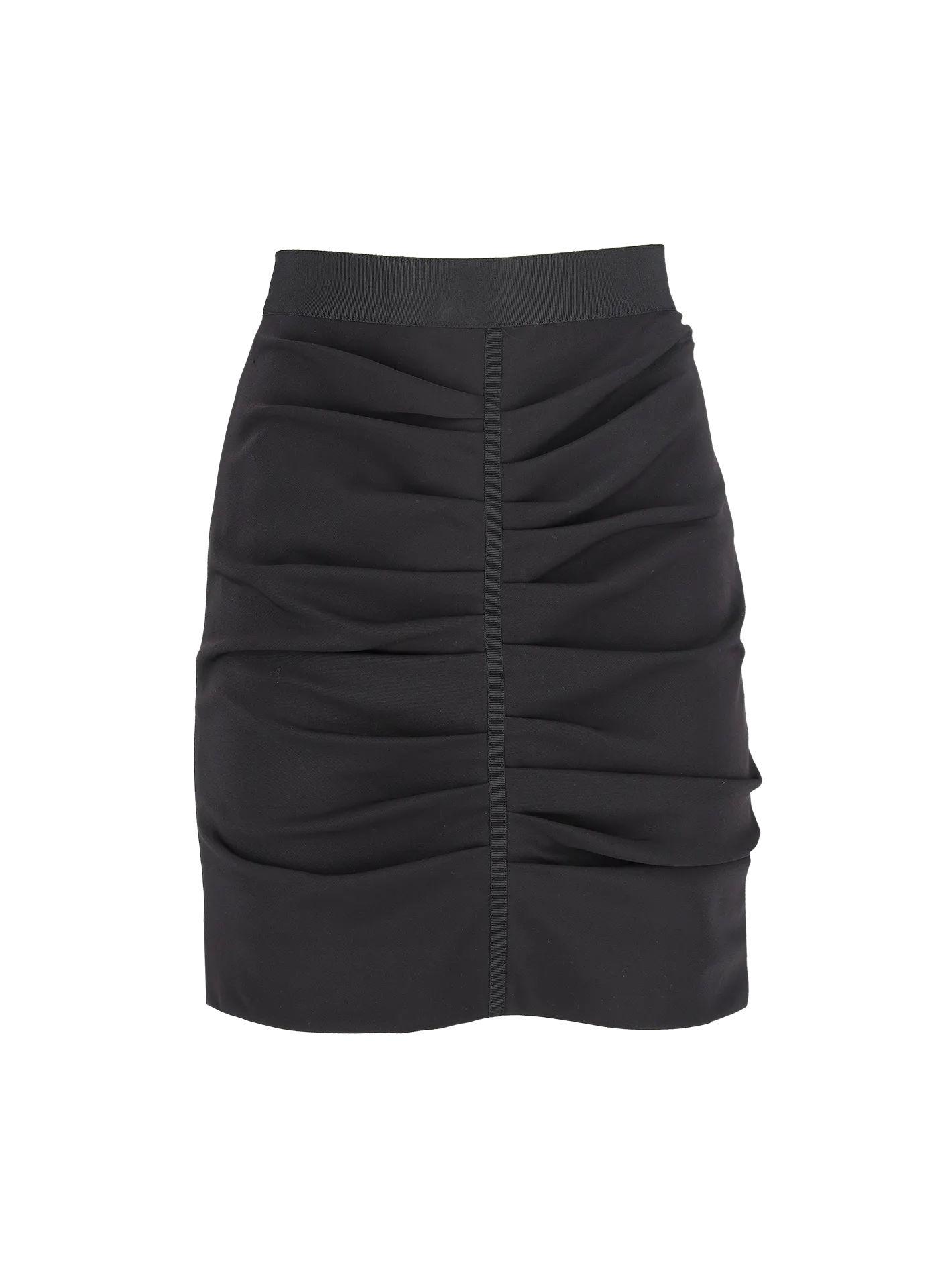 ruched mini skirt