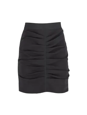 ruched mini skirt