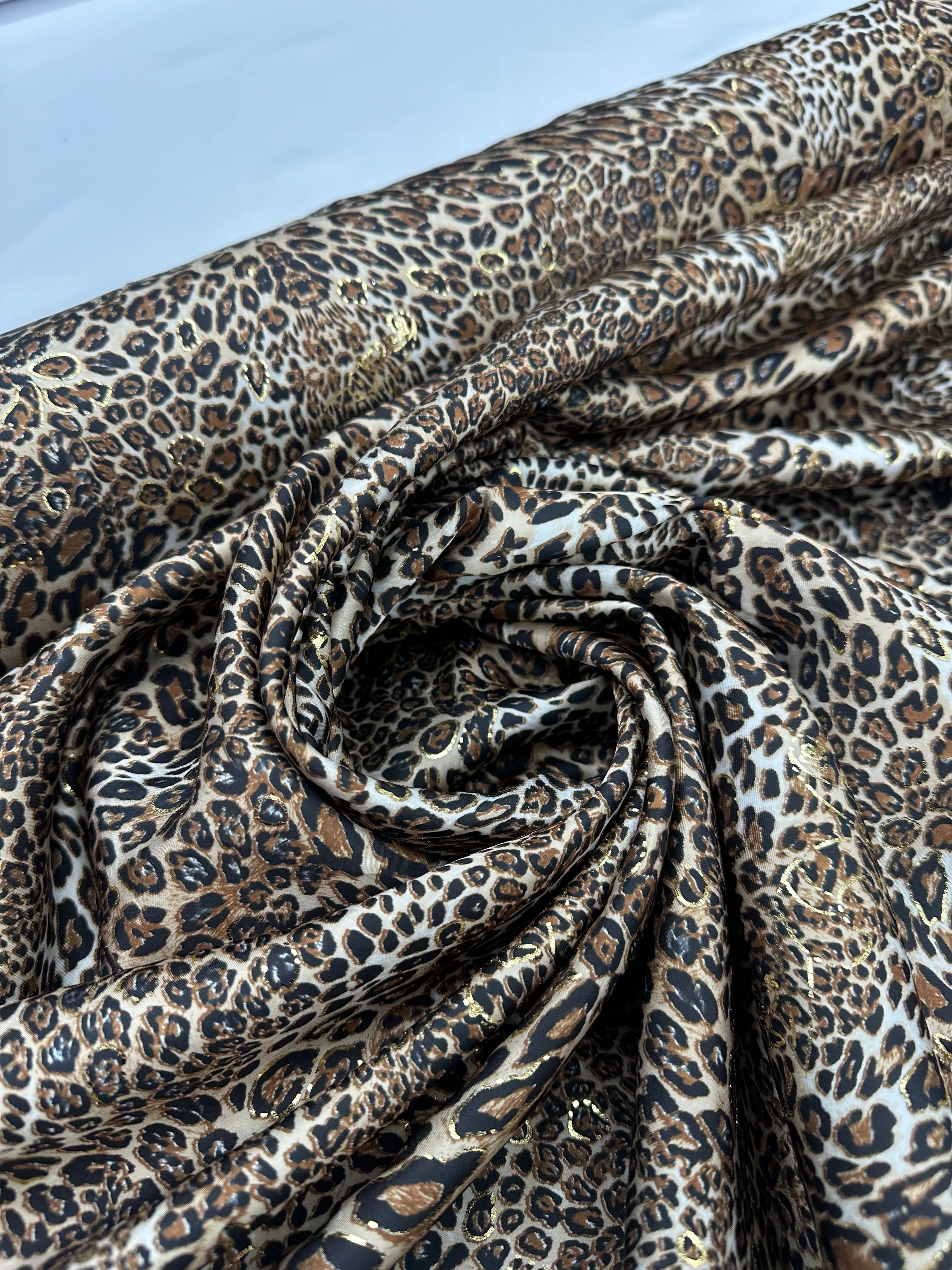 Satin Prints - Yoryu Leopard brown