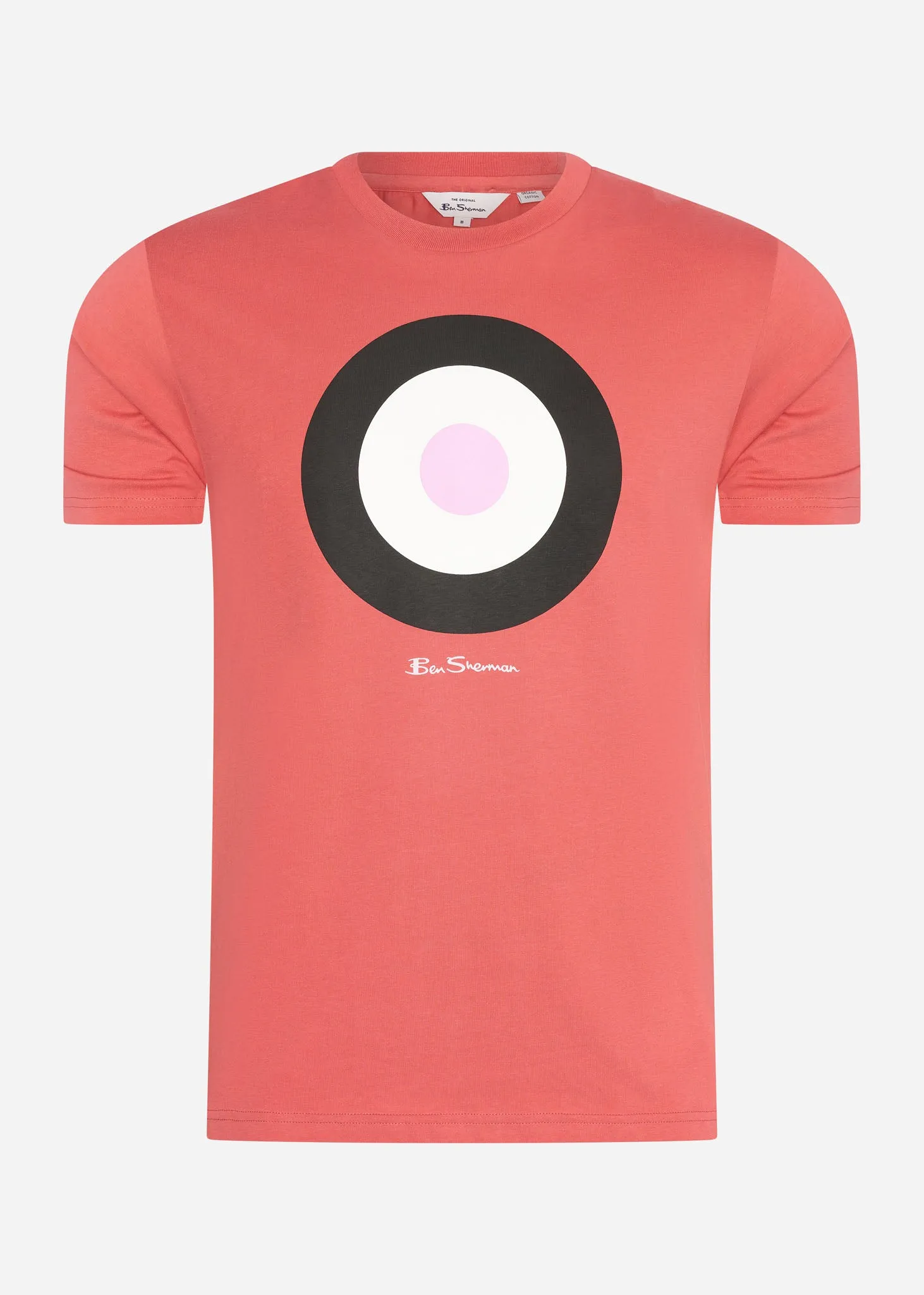 Signature target tee - raspberry