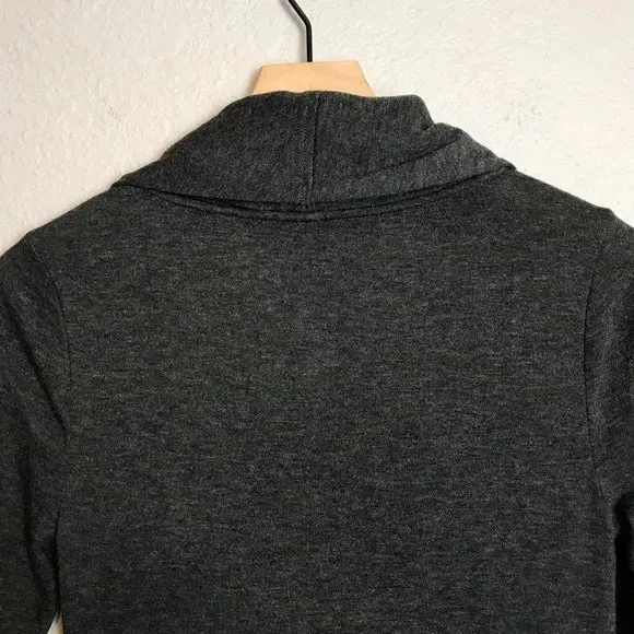 Stretch Cowl Neck Sweater