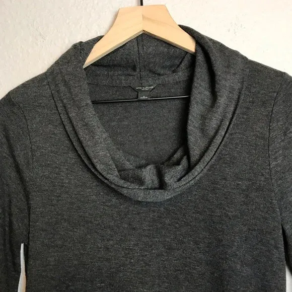 Stretch Cowl Neck Sweater