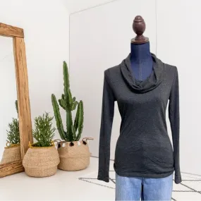 Stretch Cowl Neck Sweater