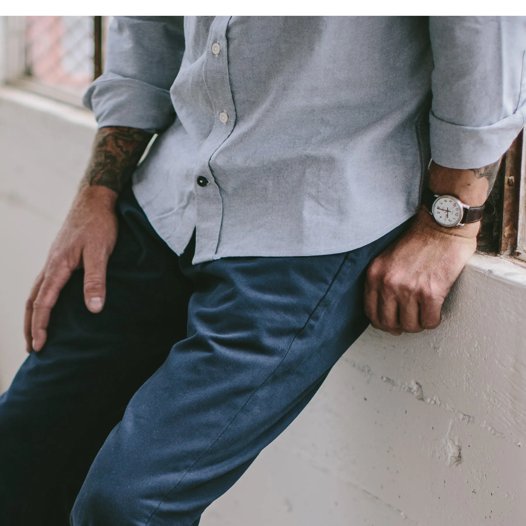 The Slim Chino in Navy