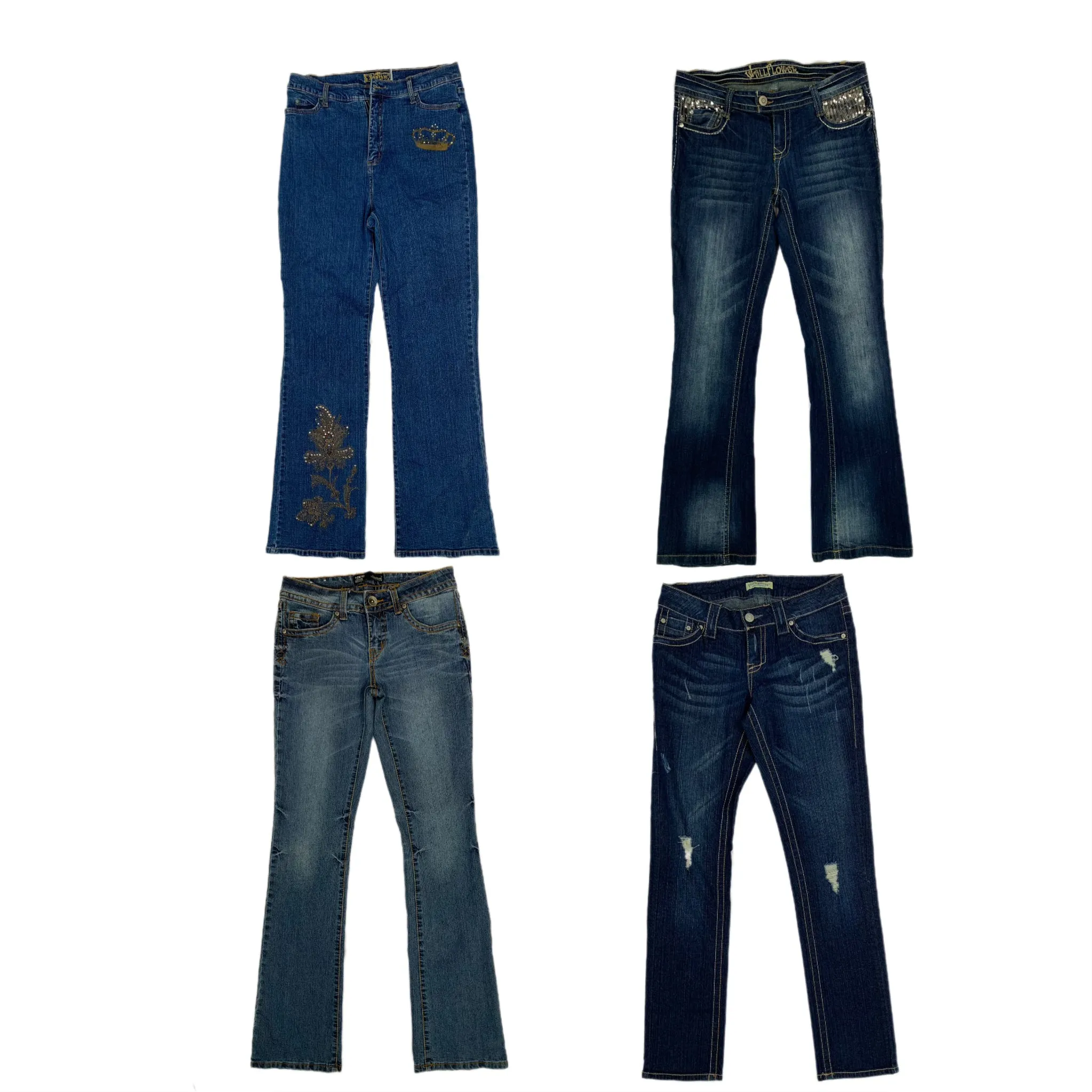 Y2k statement jeans- bell bottoms (NS-340)